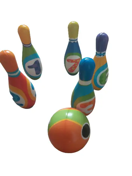 All Kids United – Jeu De Bowling XXL En Mousse PU – 10 Quilles Et 2 Balles, Intérieur/extérieur