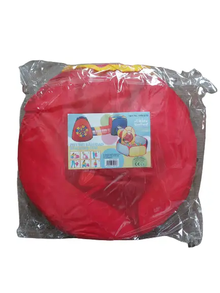 All Kids United – Tente De Jeu XXL Avec Tunnel, Piscine à Balles (sans Balles), Grottes Et Panier De Basket – 5 éléments Pop-up, Sac De Rangement Inclus