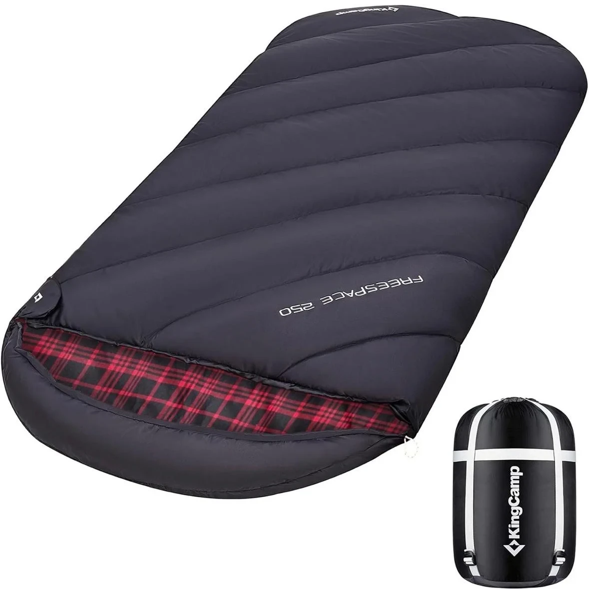 KingCamp Flanell-Schlafsack