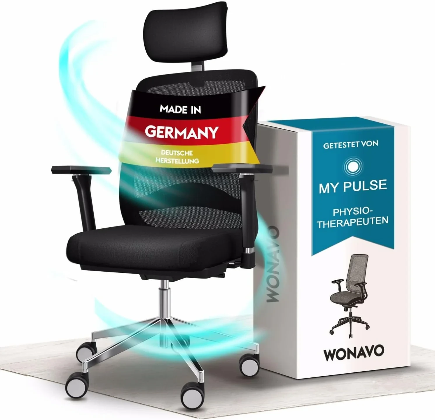Wonavo® Ergonomischer Bürostuhl