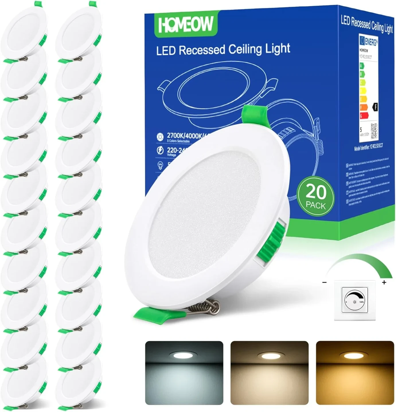 HOMEOW LED Einbaustrahler