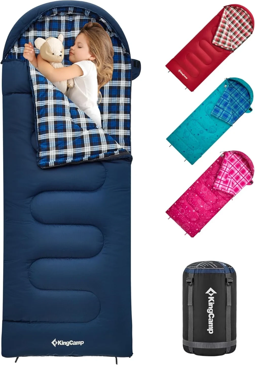 Flanell-Schlafsack für Kinder von KingCamp