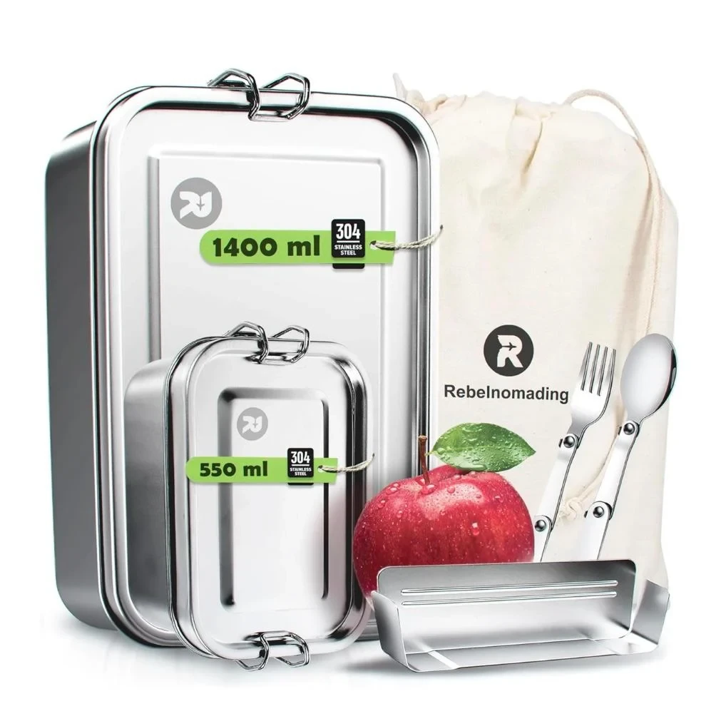 Rebelnomading – Brotdosen-Set Edelstahl