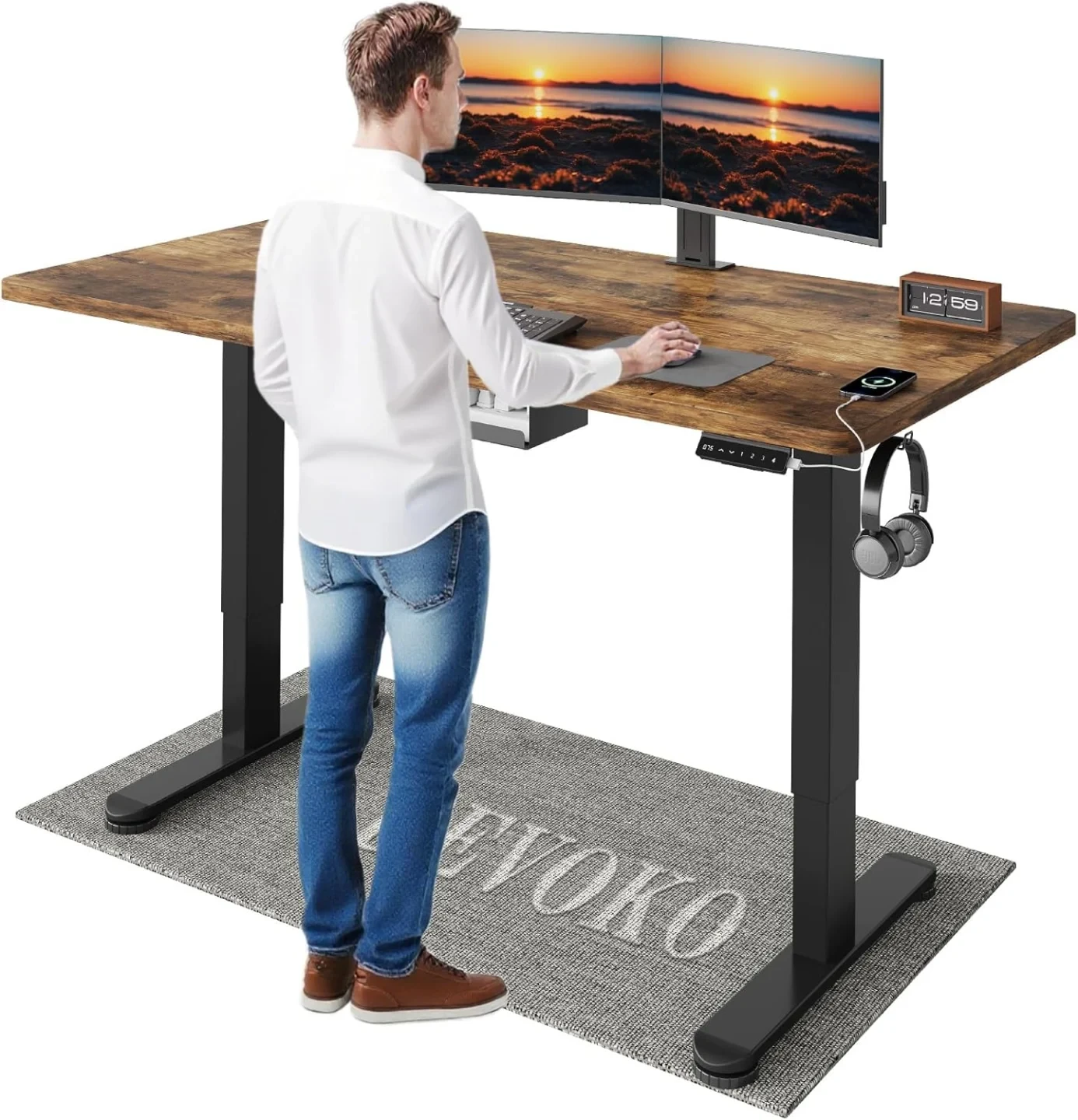 Devoko Höhenverstellbarer Schreibtisch